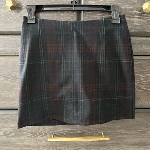 Plaid Black and Red Women's Skirt